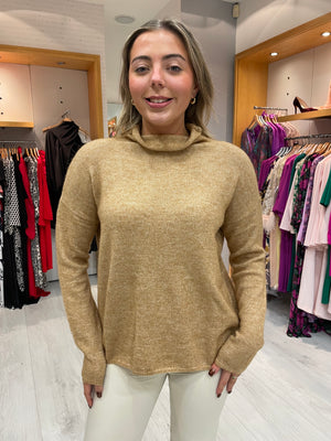 Soaked in Luxury Miya Pullover in Camel