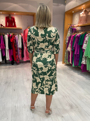 K Design Green Crossover Midi Dress
