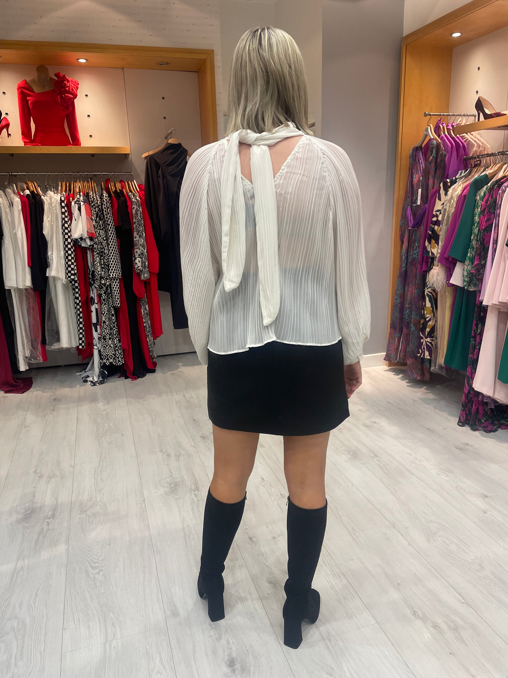 Soaked in Luxury Black Leather Skirt