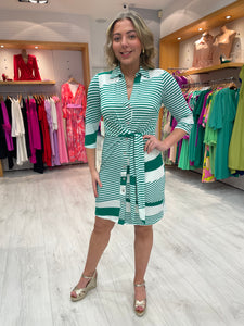 K Design Green Stripe Dress