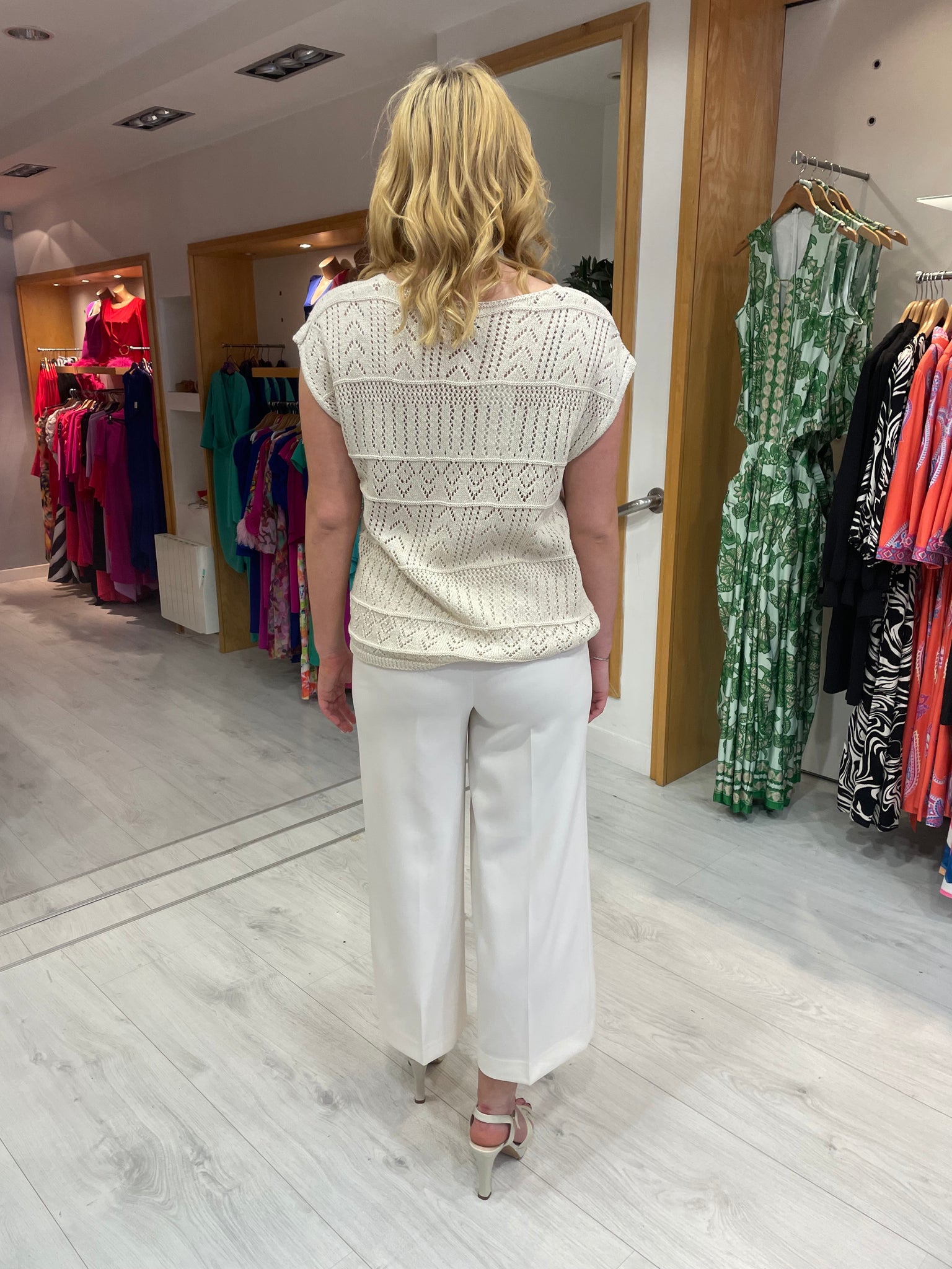 Smashed Lemon Cream Knit Top