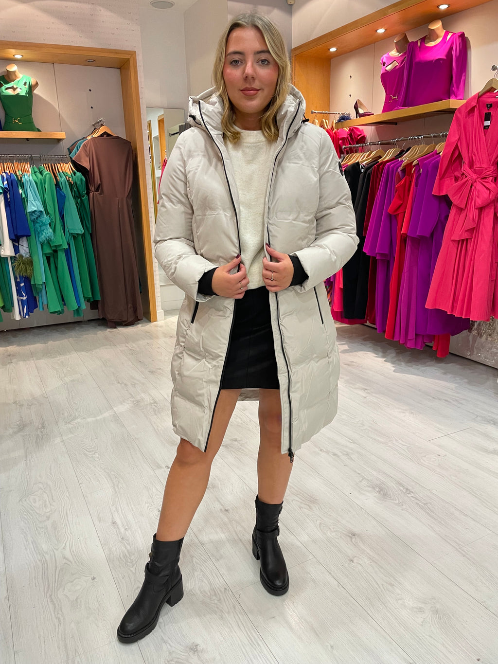 HV Polo Cream Parka Coat