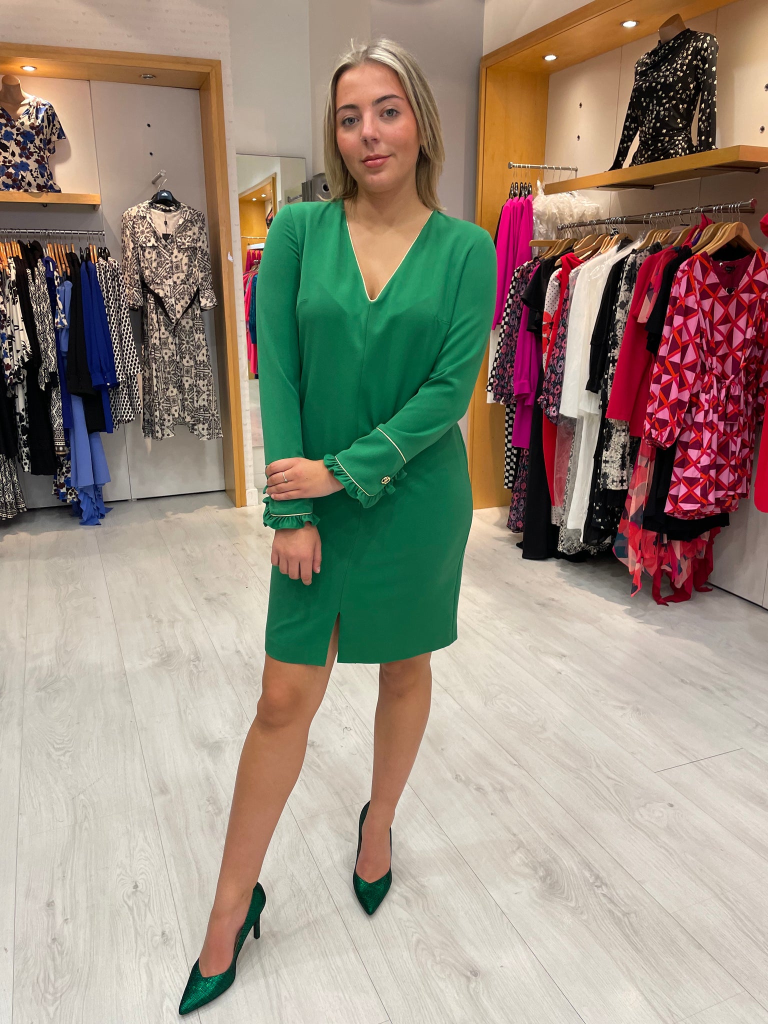 Arggido Green Tunic Dress – Ruby Nu Boutique
