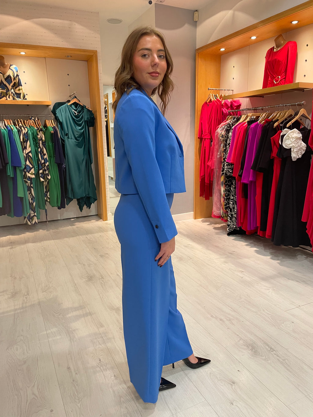 Soaked In Luxury Blue Wide Leg Trouser