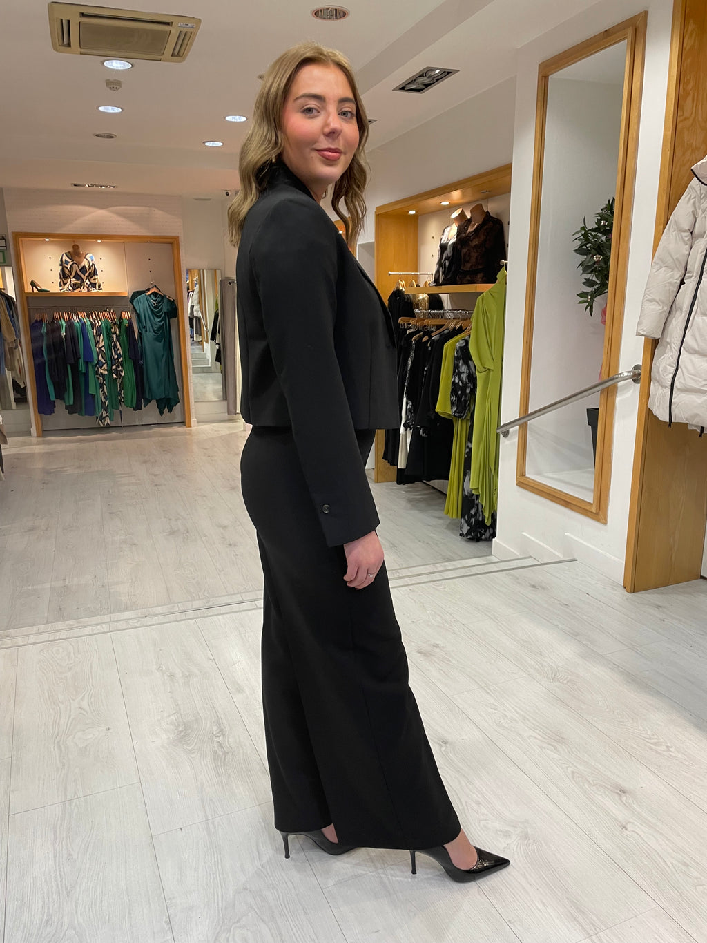 Soaked In Luxury Black Wide Leg Trouser
