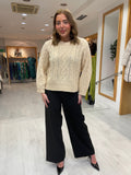 St Tropez Cream Bead Knit Jumper