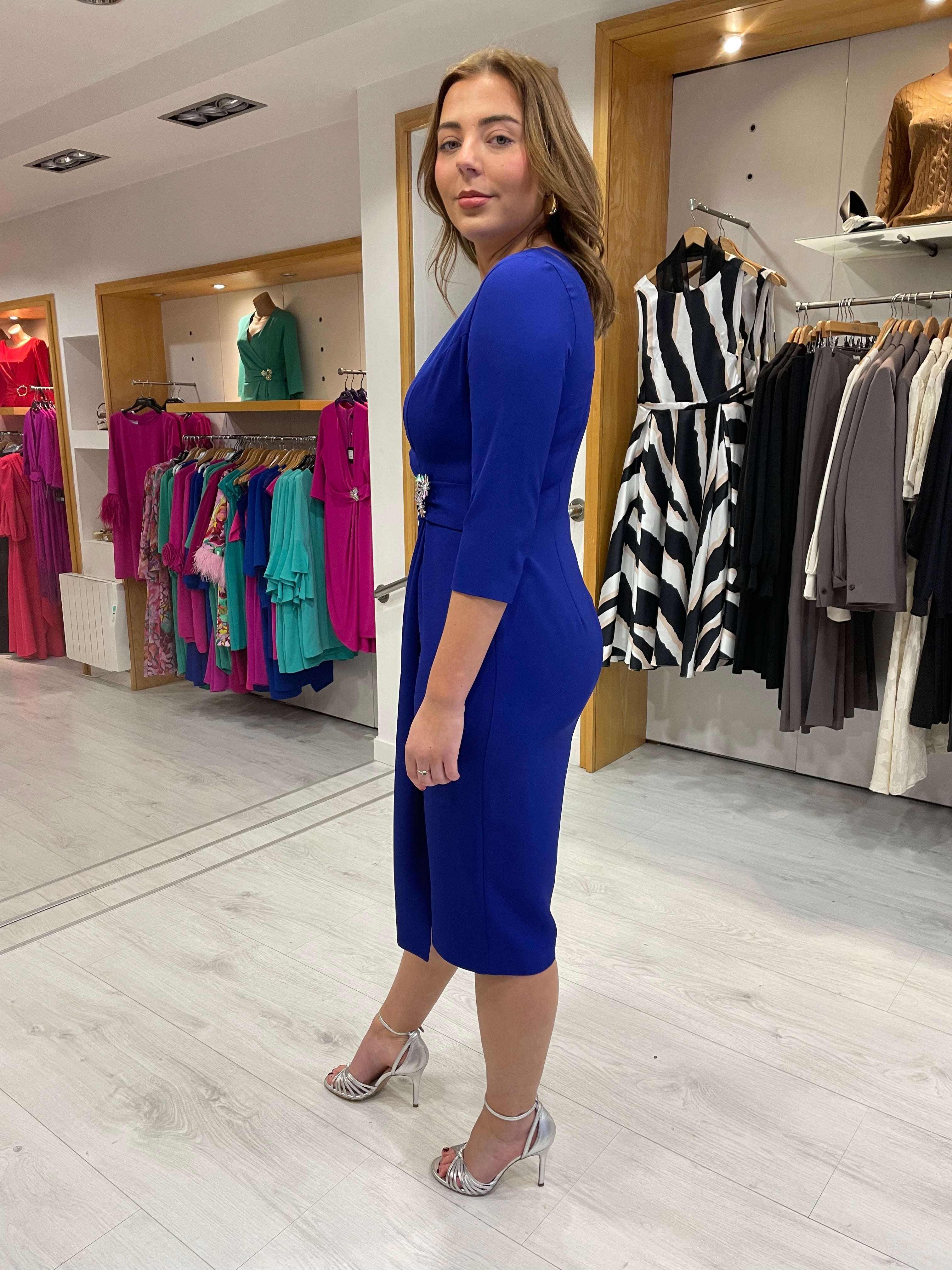 Moncho Heredia Blue Jewel Dress