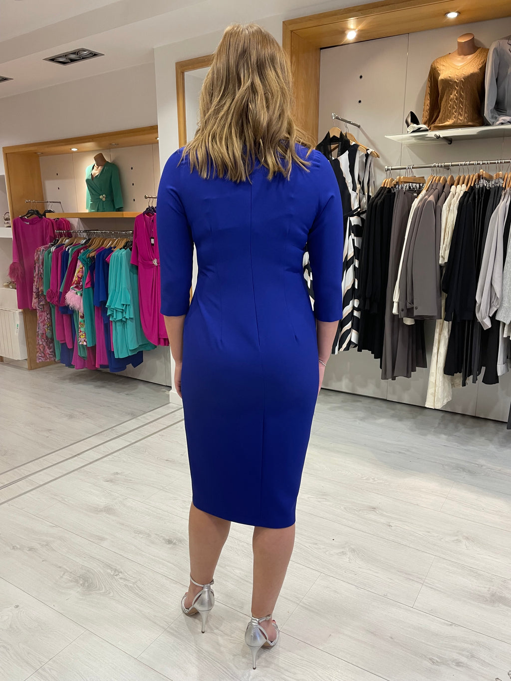Moncho Heredia Blue Jewel Dress