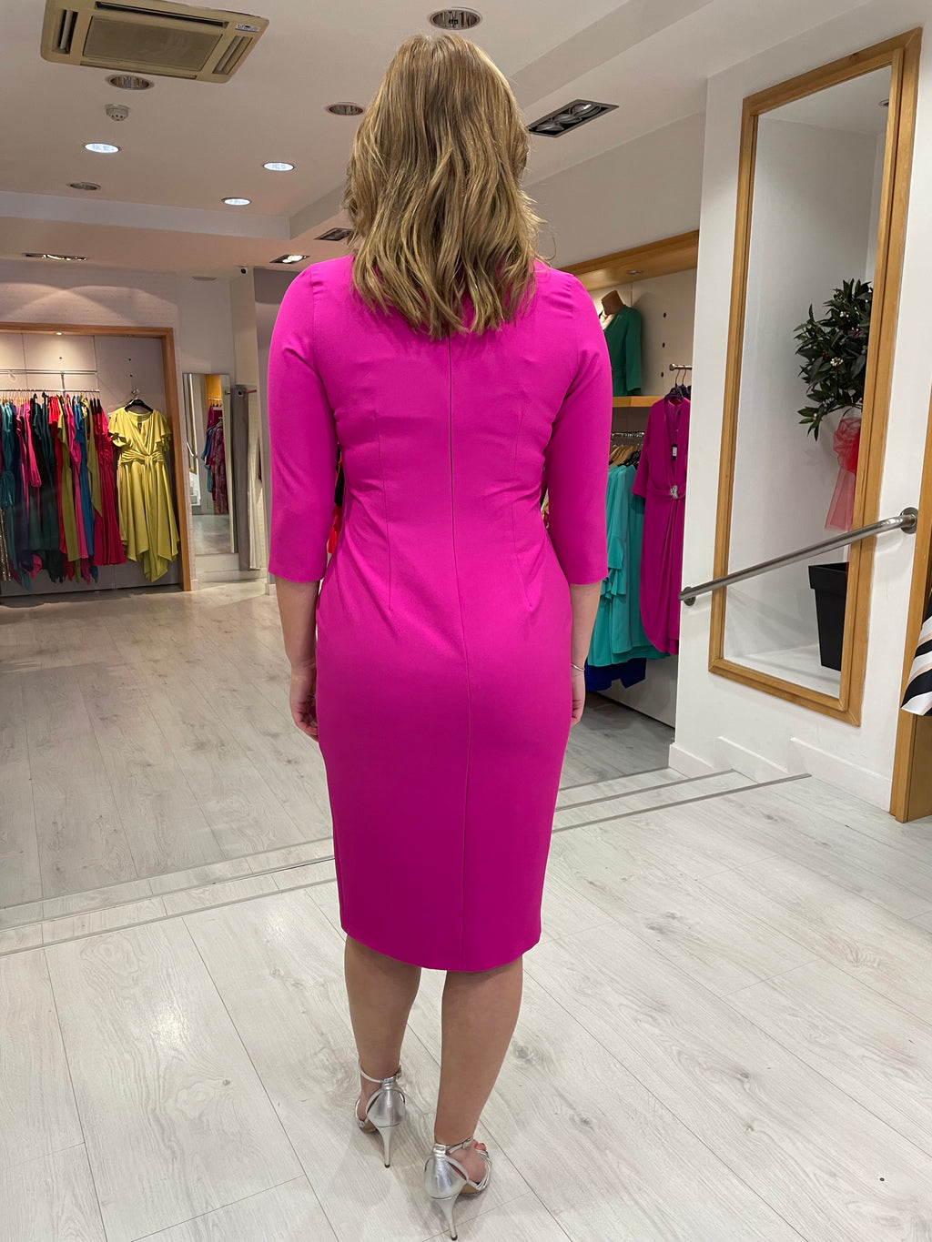 Moncho Heredia Fuchsia Jewel Dress