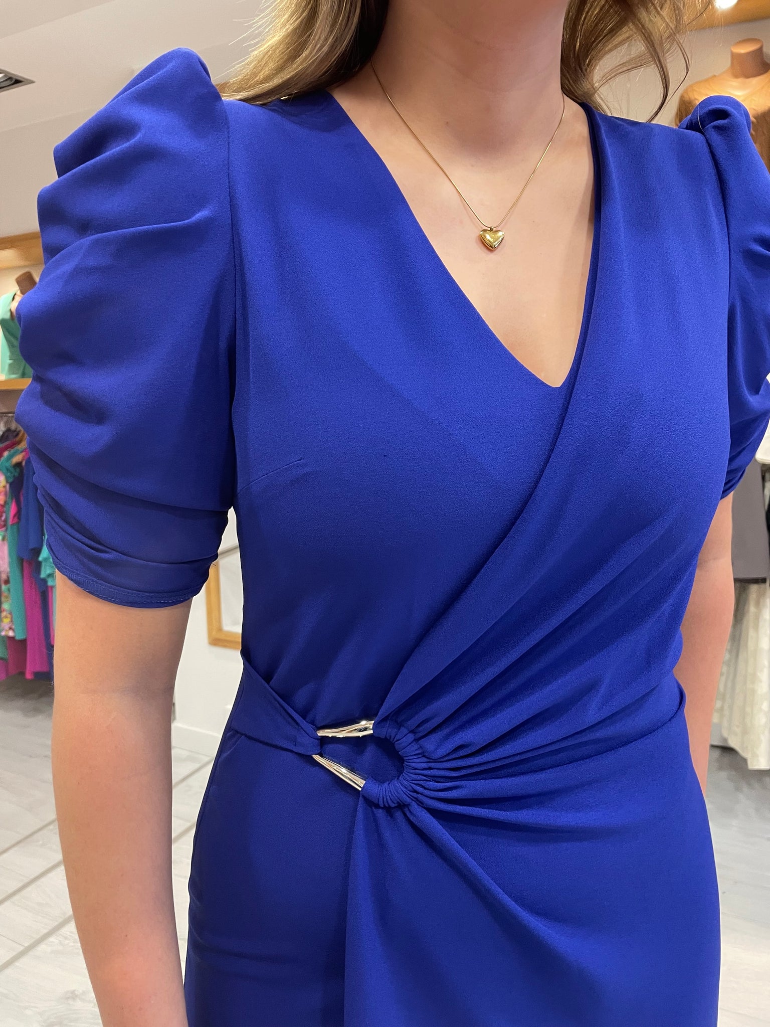 Casting Blue Ruche Dress