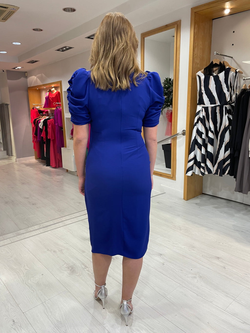 Casting Blue Ruche Dress
