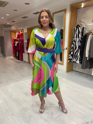 Moncho Heredia Multi Print Dress