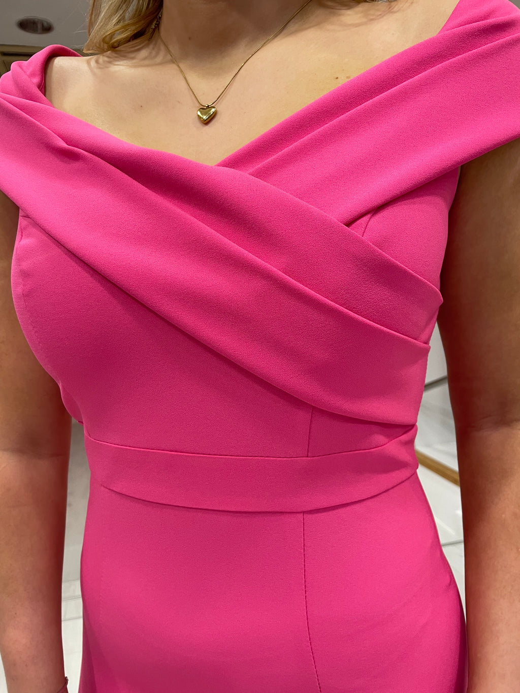 Arggido Pink Bardot Dress