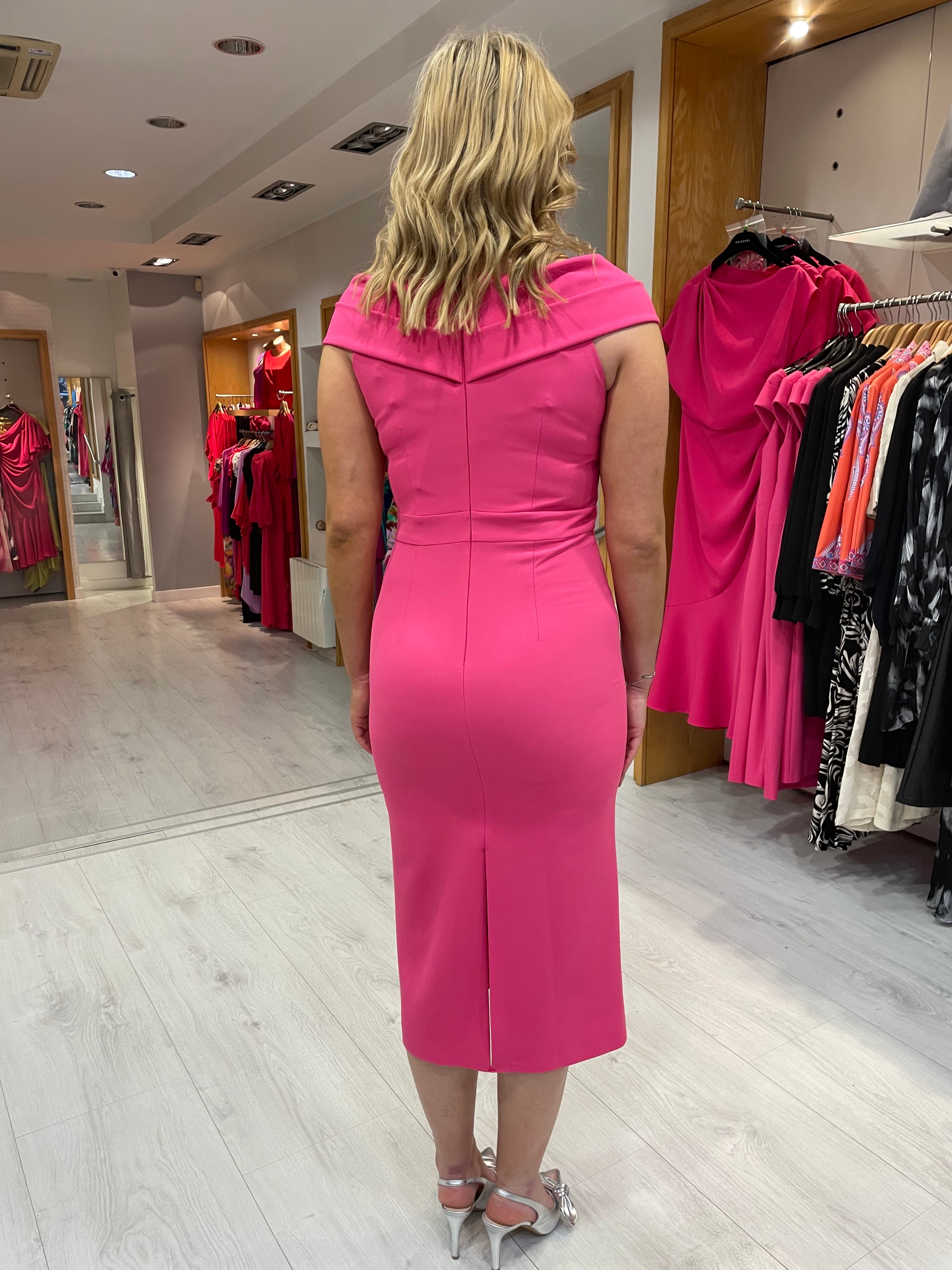 Arggido Pink Bardot Dress