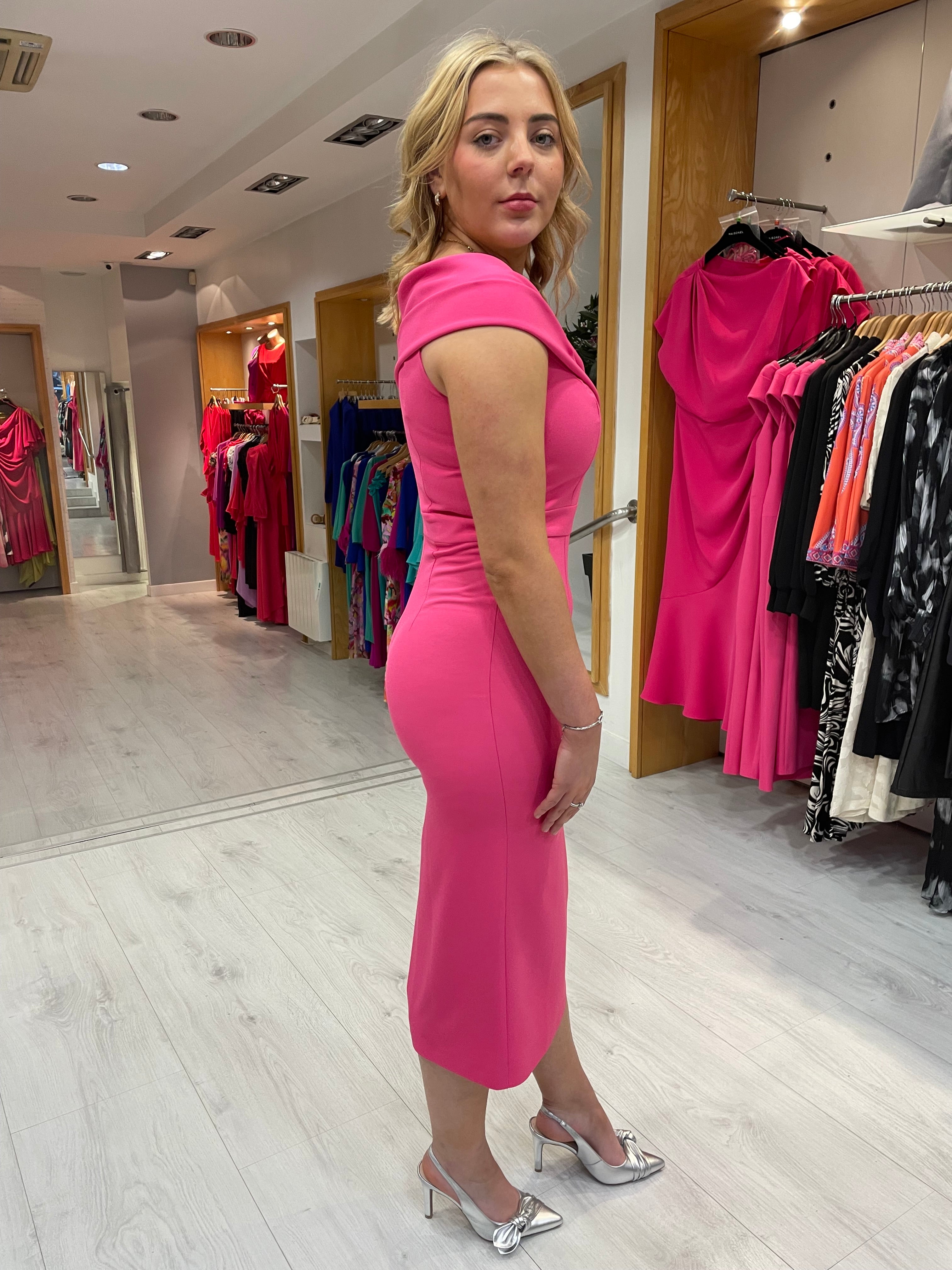 Arggido Pink Bardot Dress