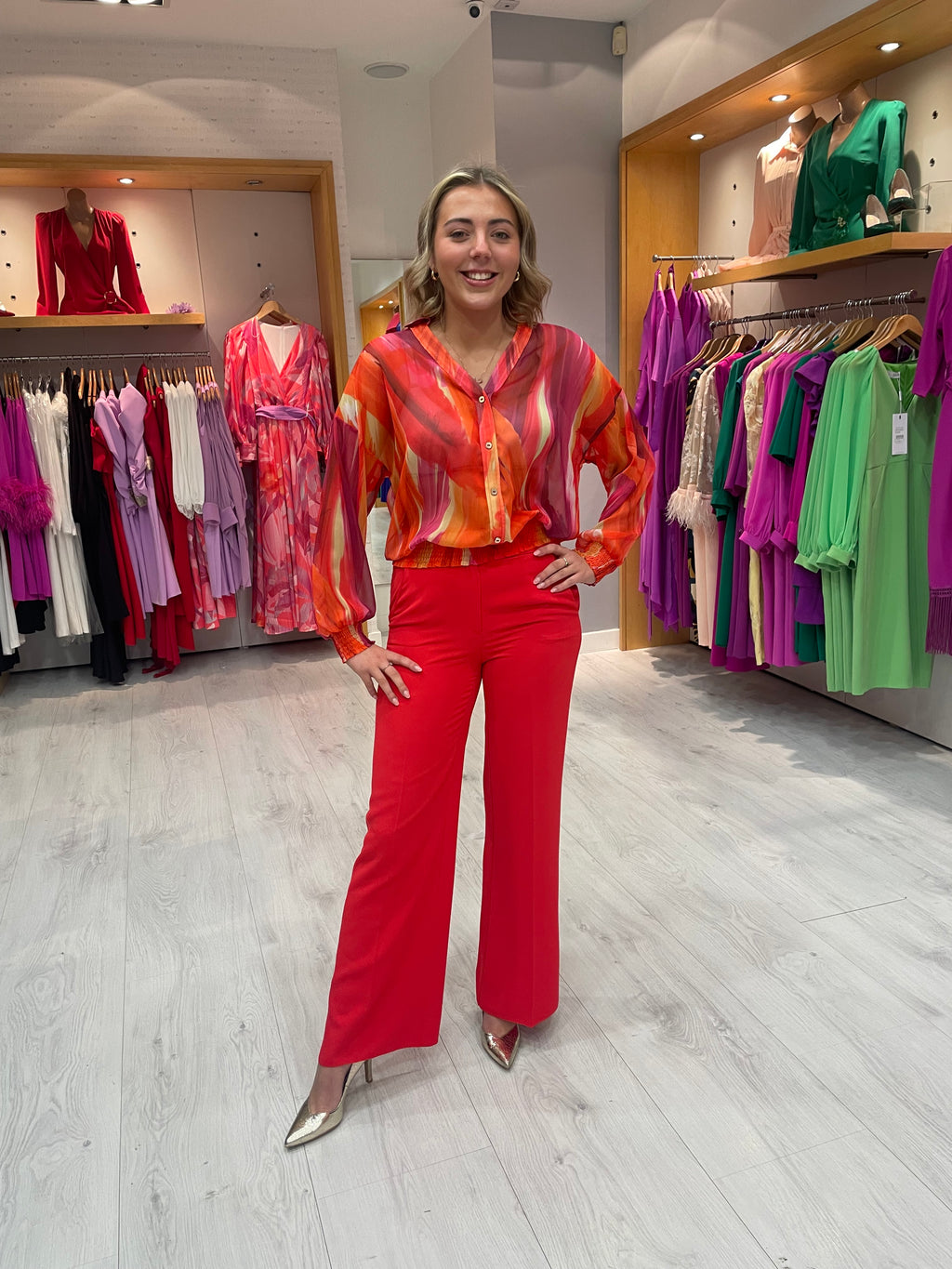 Label Dot Fire Trousers