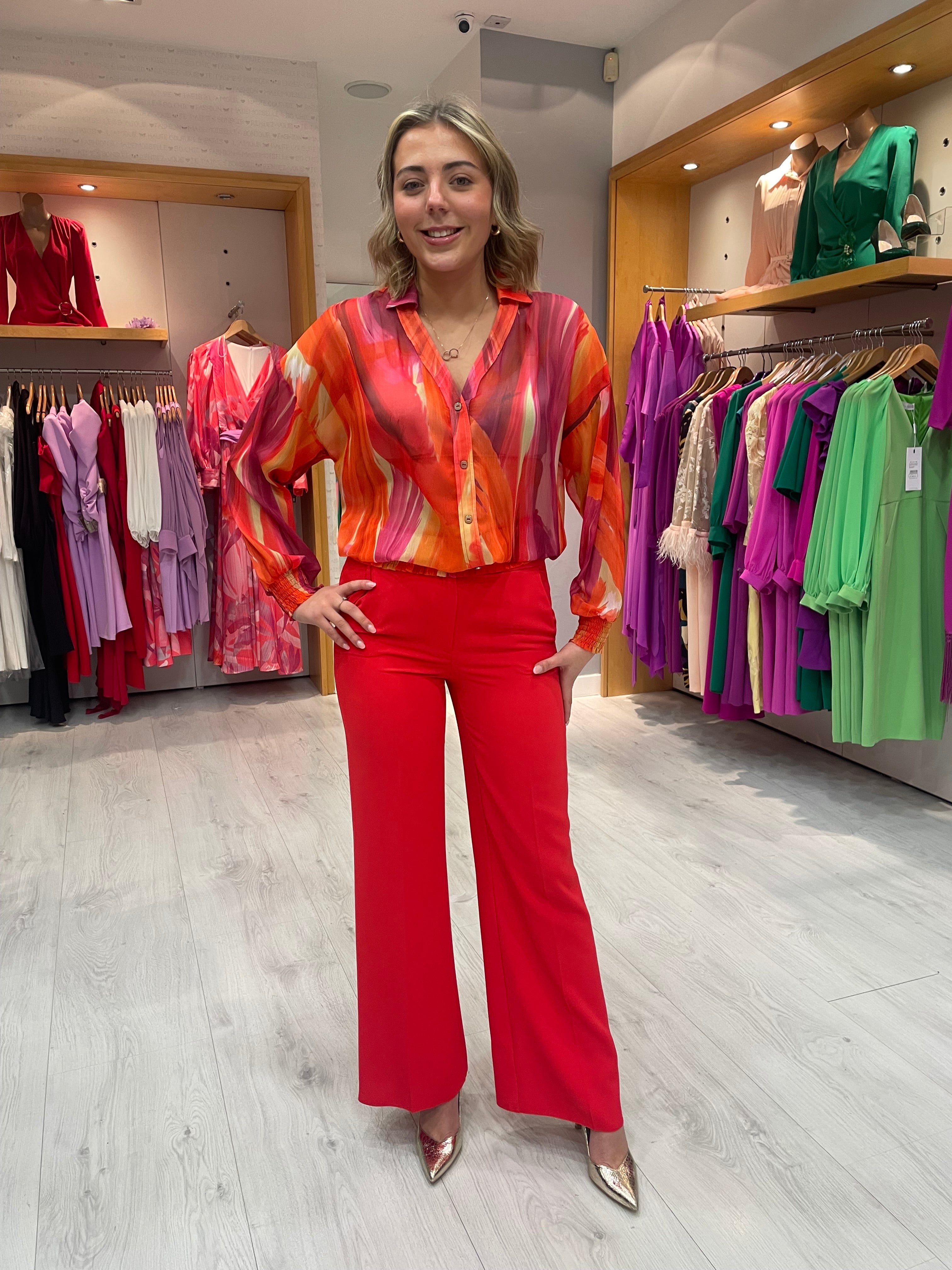 Label Dot Fire Trousers