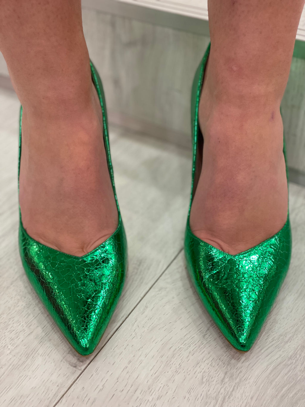 Lodi Green Shine Heel