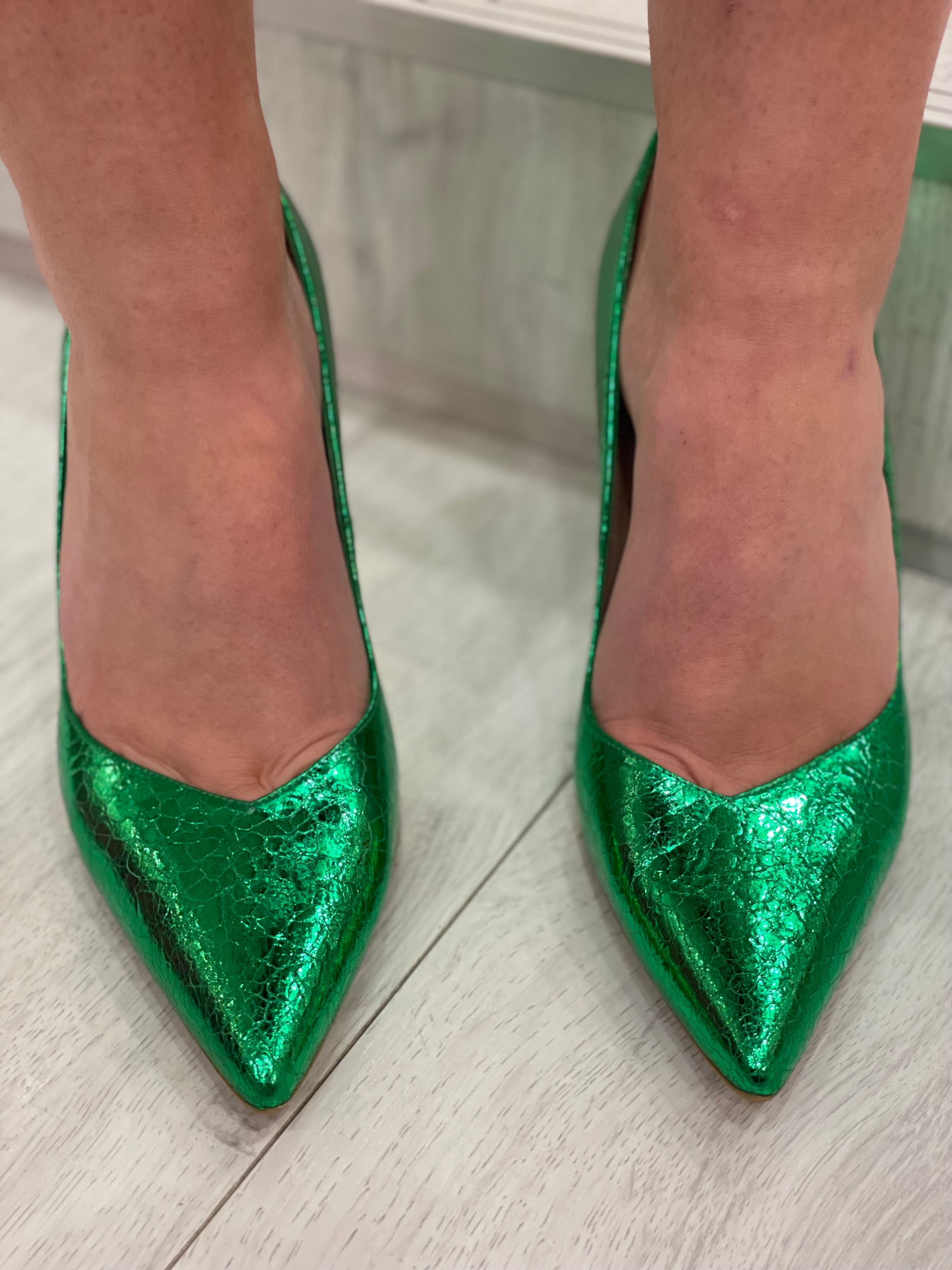 Lodi Green Shine Heel