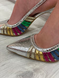 Lodi Rostel Silver Slingback