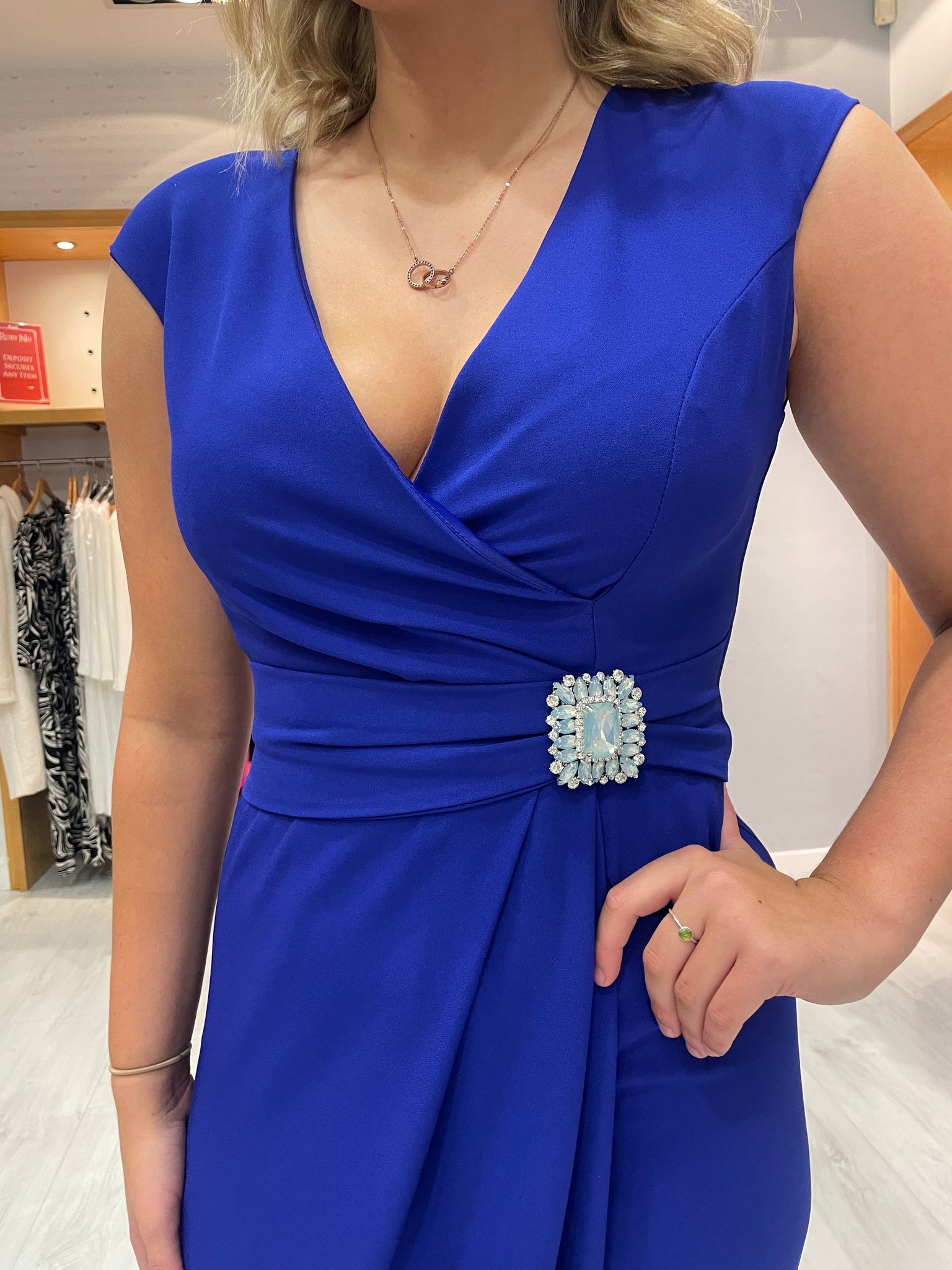 Moncho Heredia Blue Jewel Dress