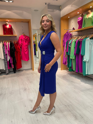 Moncho Heredia Blue Jewel Dress