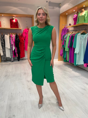 Moncho Heredia Green Button Dress