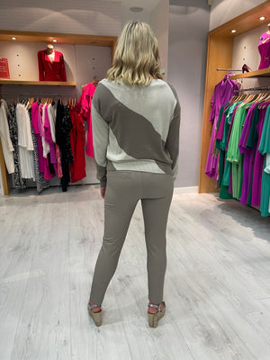 Yaya Pebble Grey Top