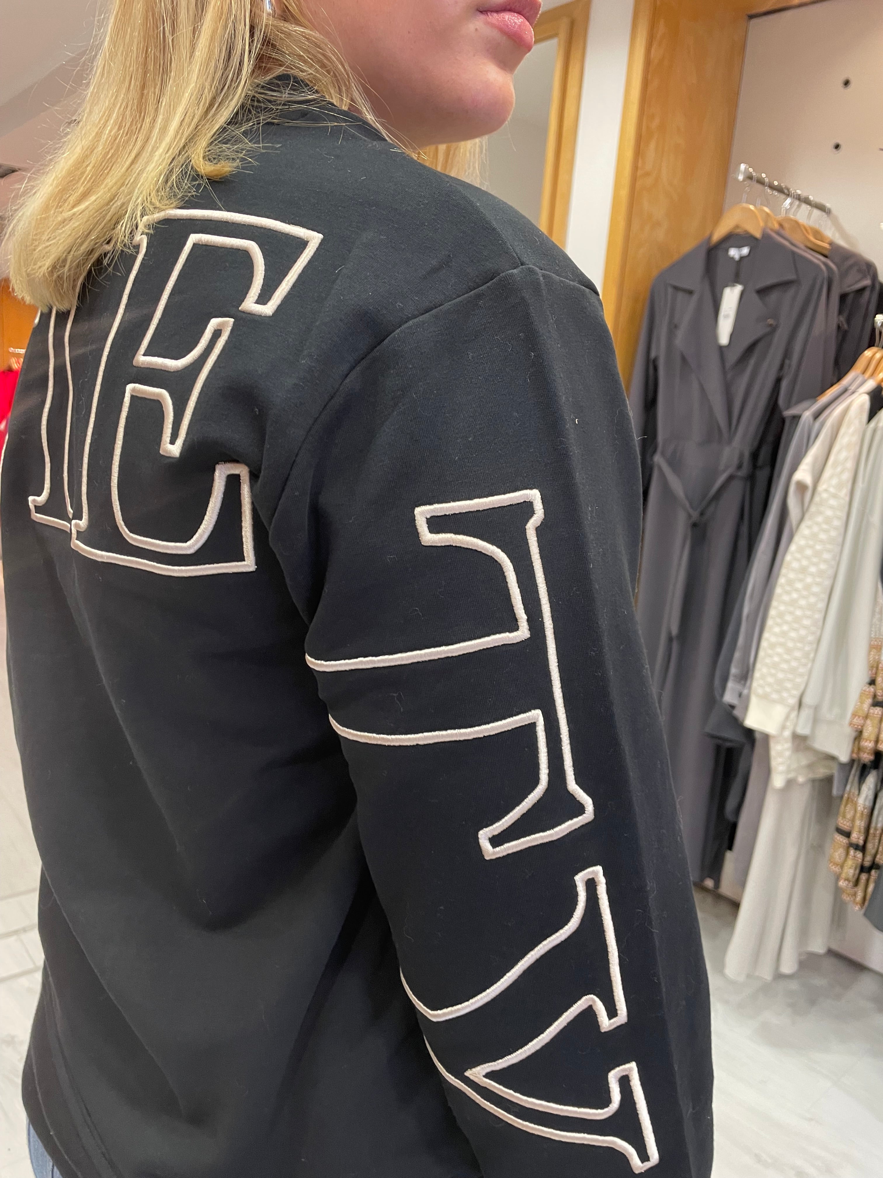 HV Polo Black Zana Crew Neck Sweater