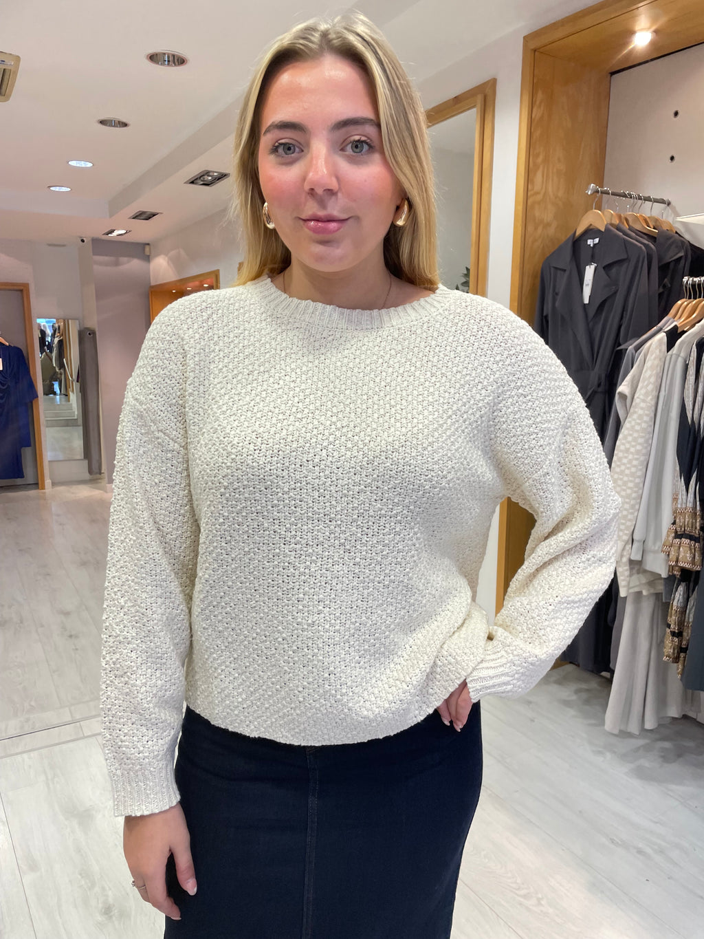 My Essential Wardrobe Cream Knit Sweater