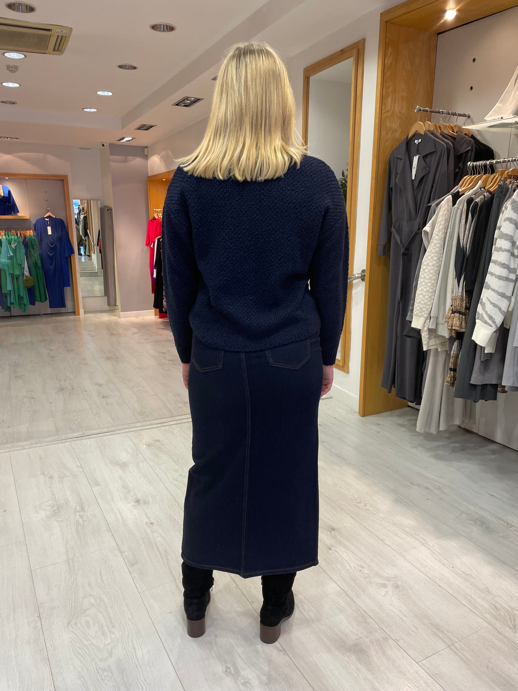 My Essential Wardrobe Navy Knit Sweater