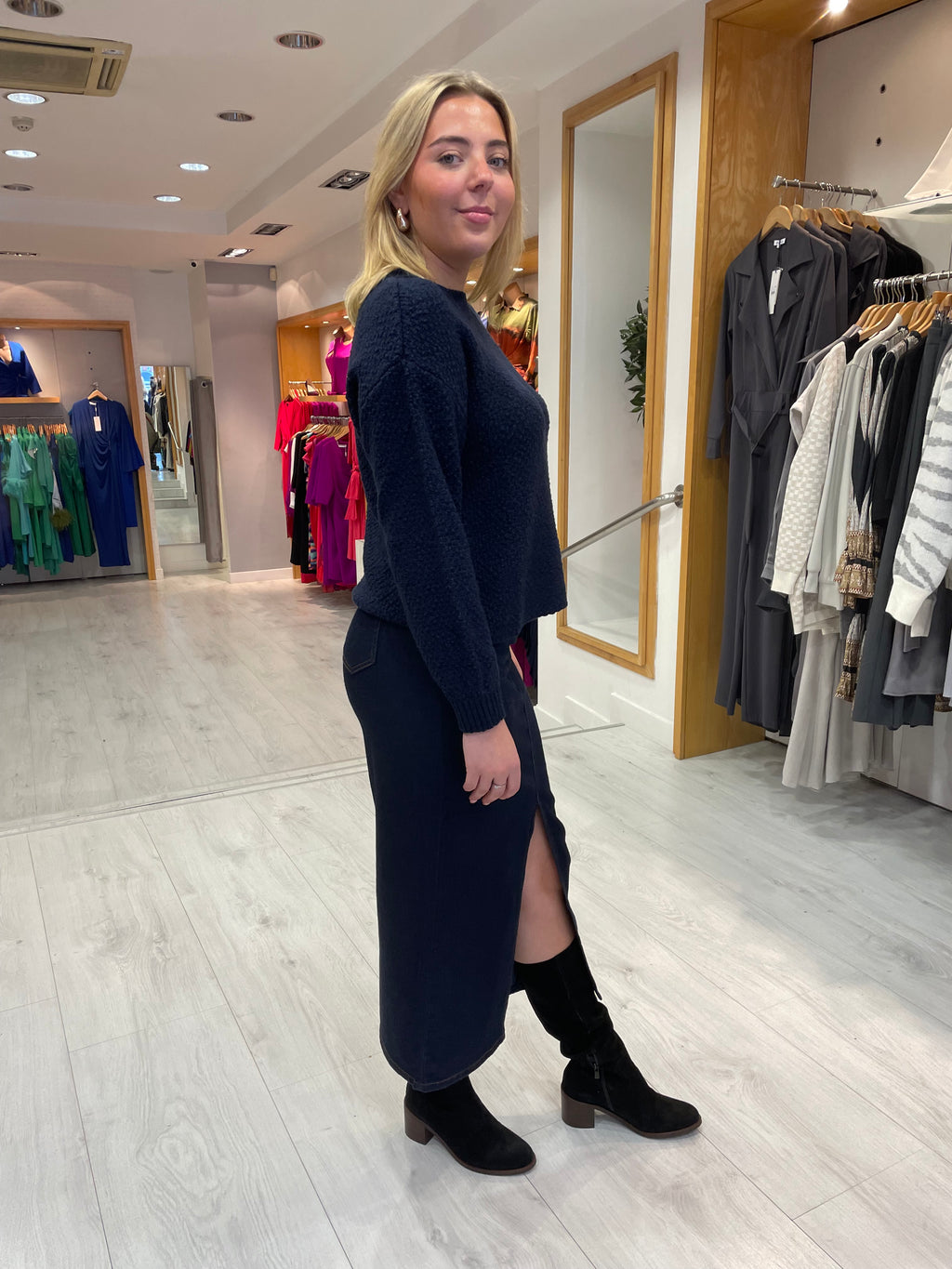 My Essential Wardrobe Navy Knit Sweater