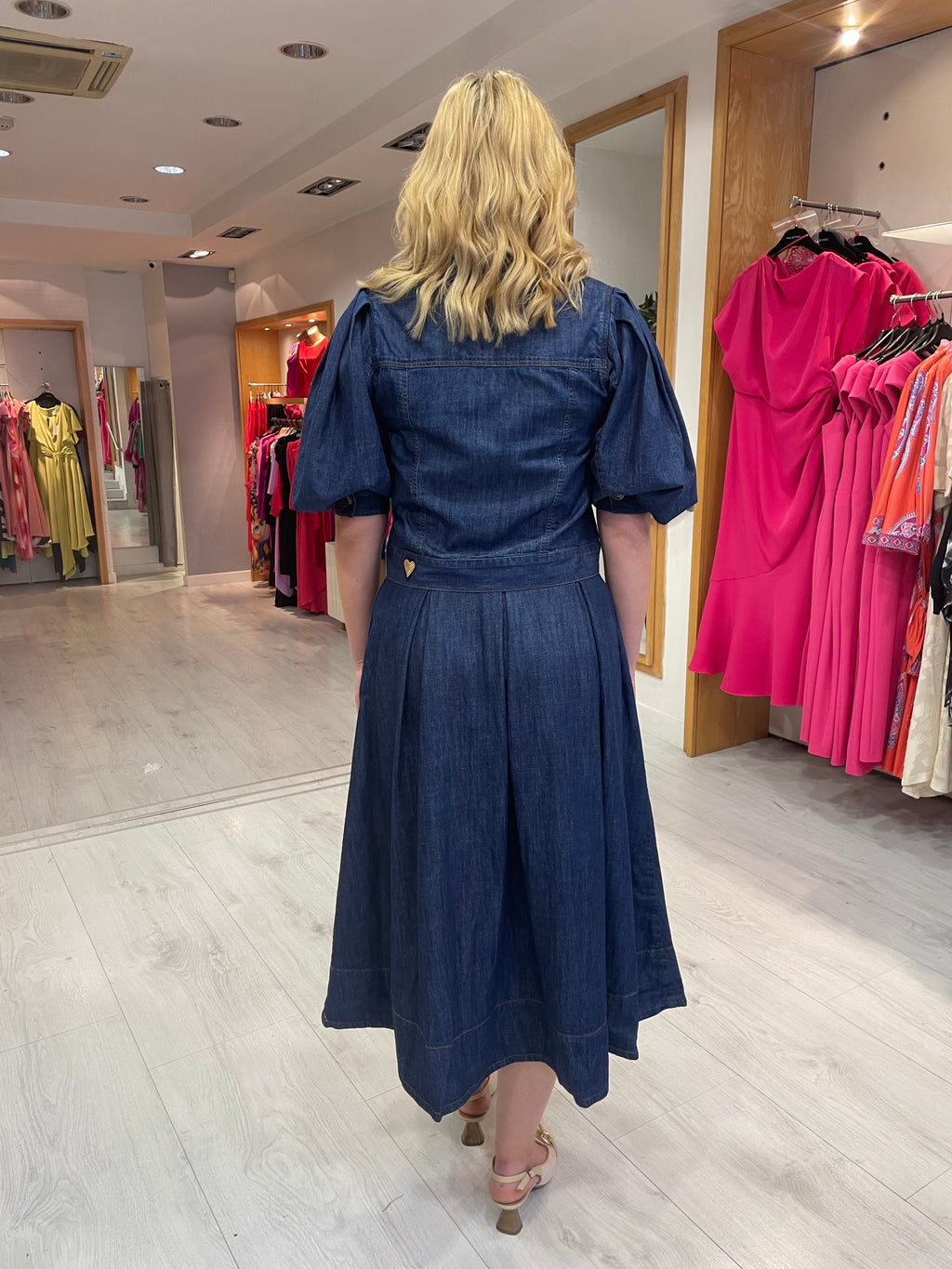Emily Lovelock Dark Denim Skirt