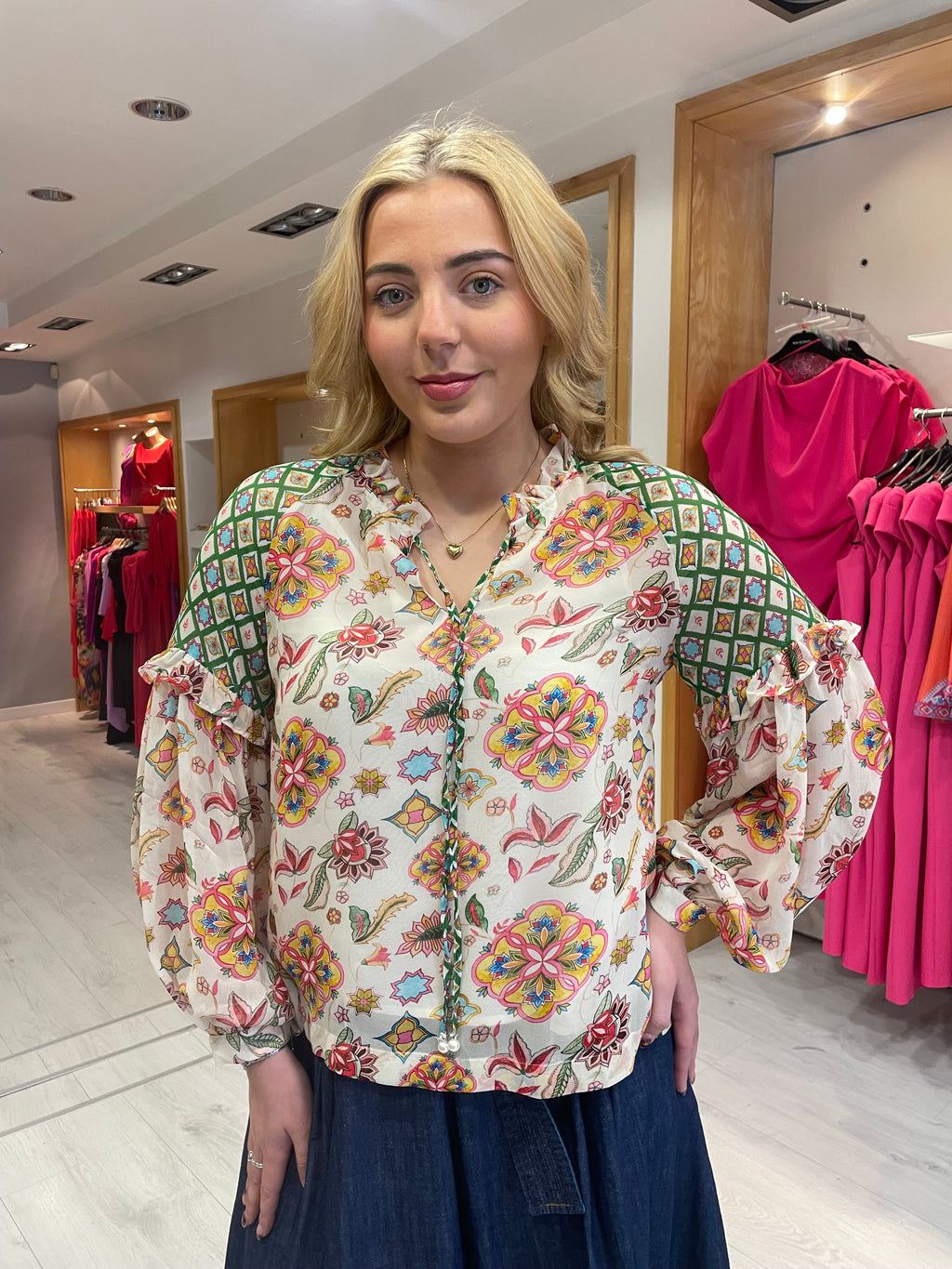 Emily Lovelock Ivory Blouse