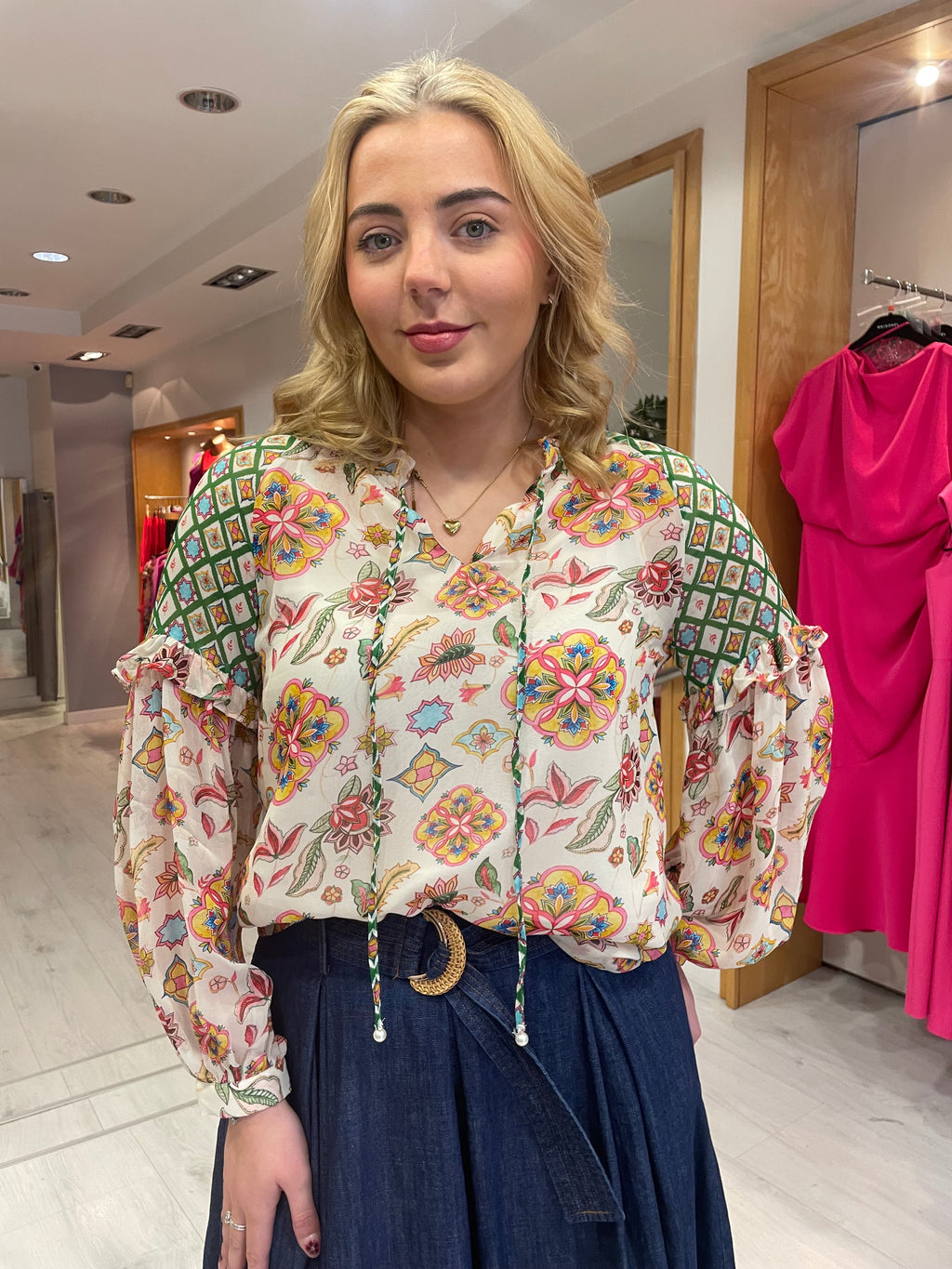 Emily Lovelock Ivory Blouse
