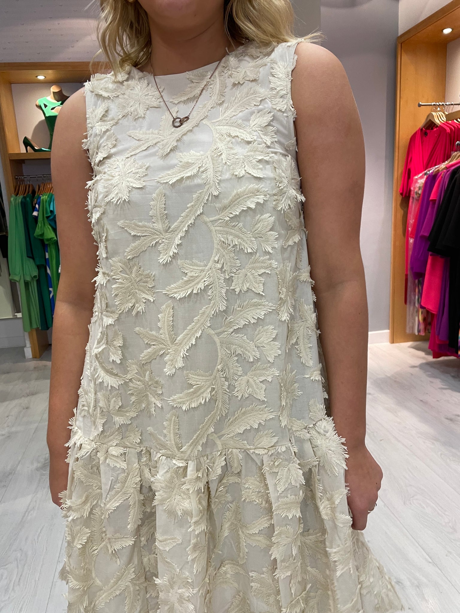 Soaked In Luxury Cream Lucia Dress