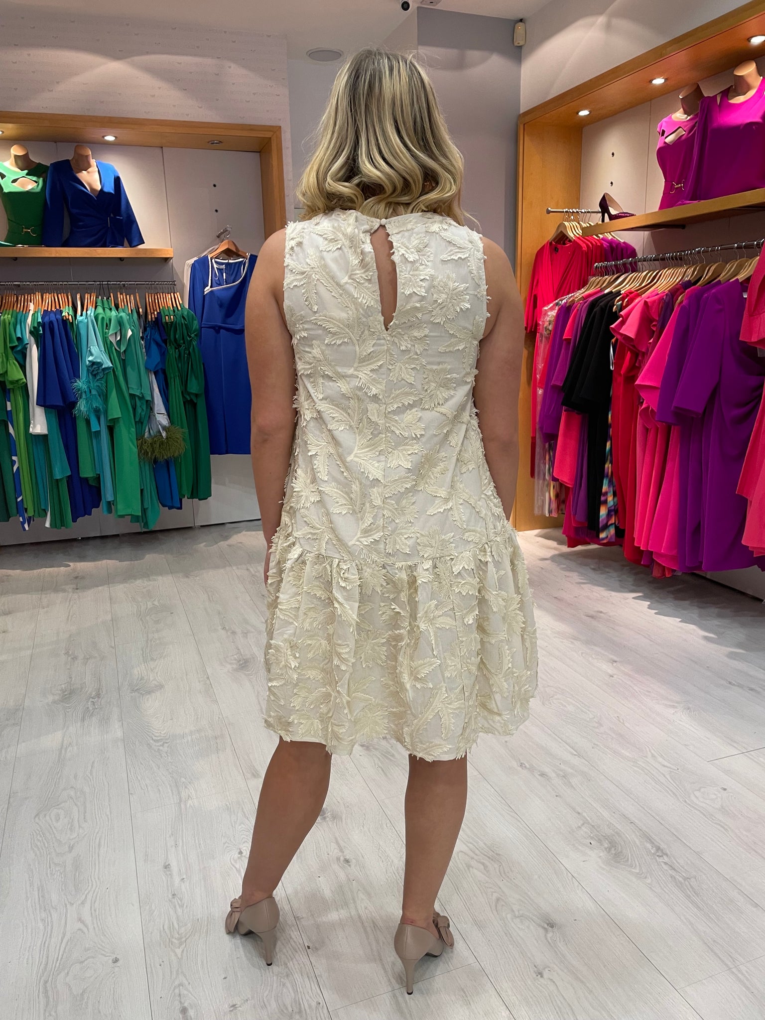 Soaked In Luxury Cream Lucia Dress