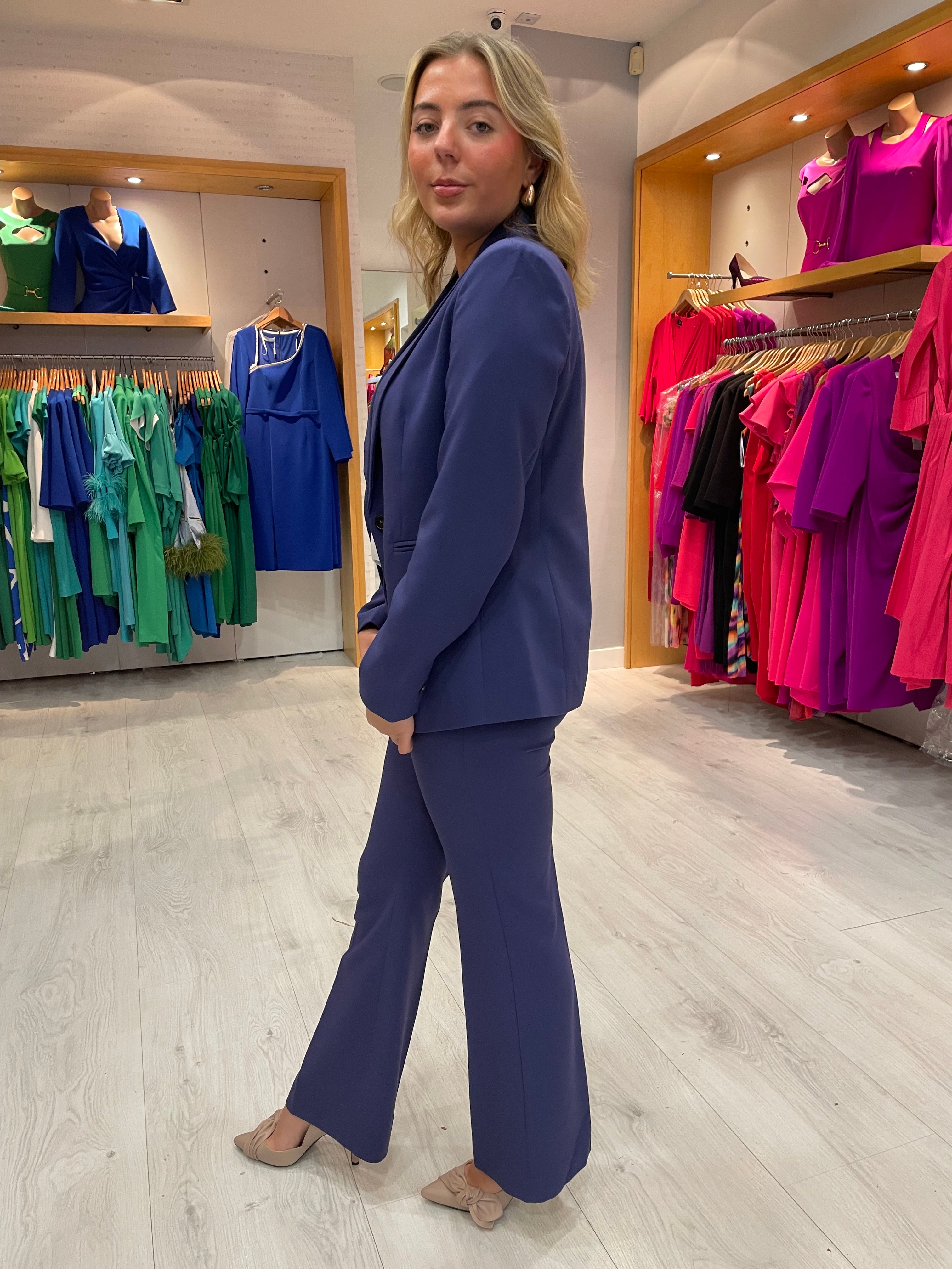 Soaked in Luxury Blue Straight Leg Pants