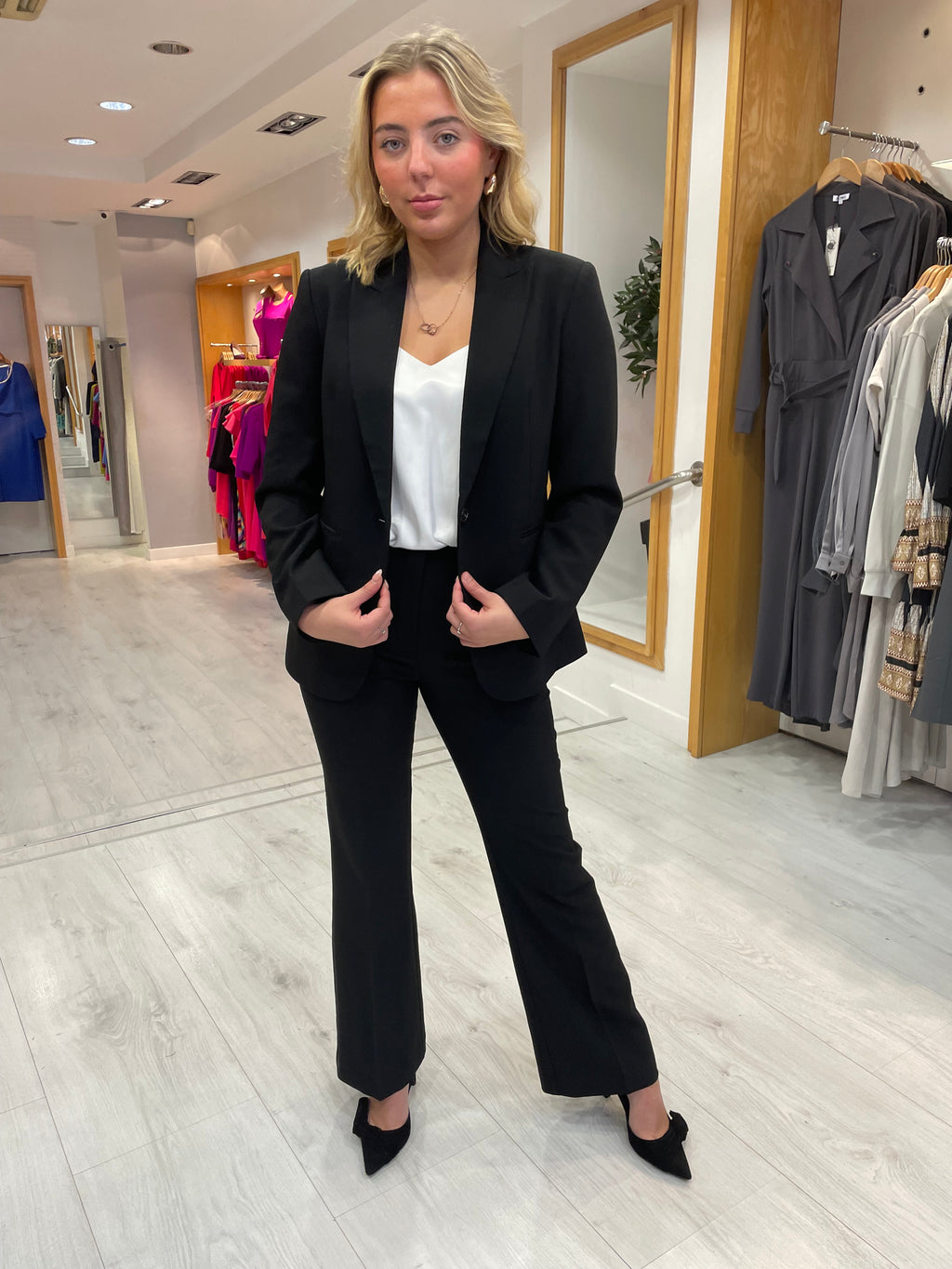 Soaked in Luxury Corinne Black Straight Leg Pants