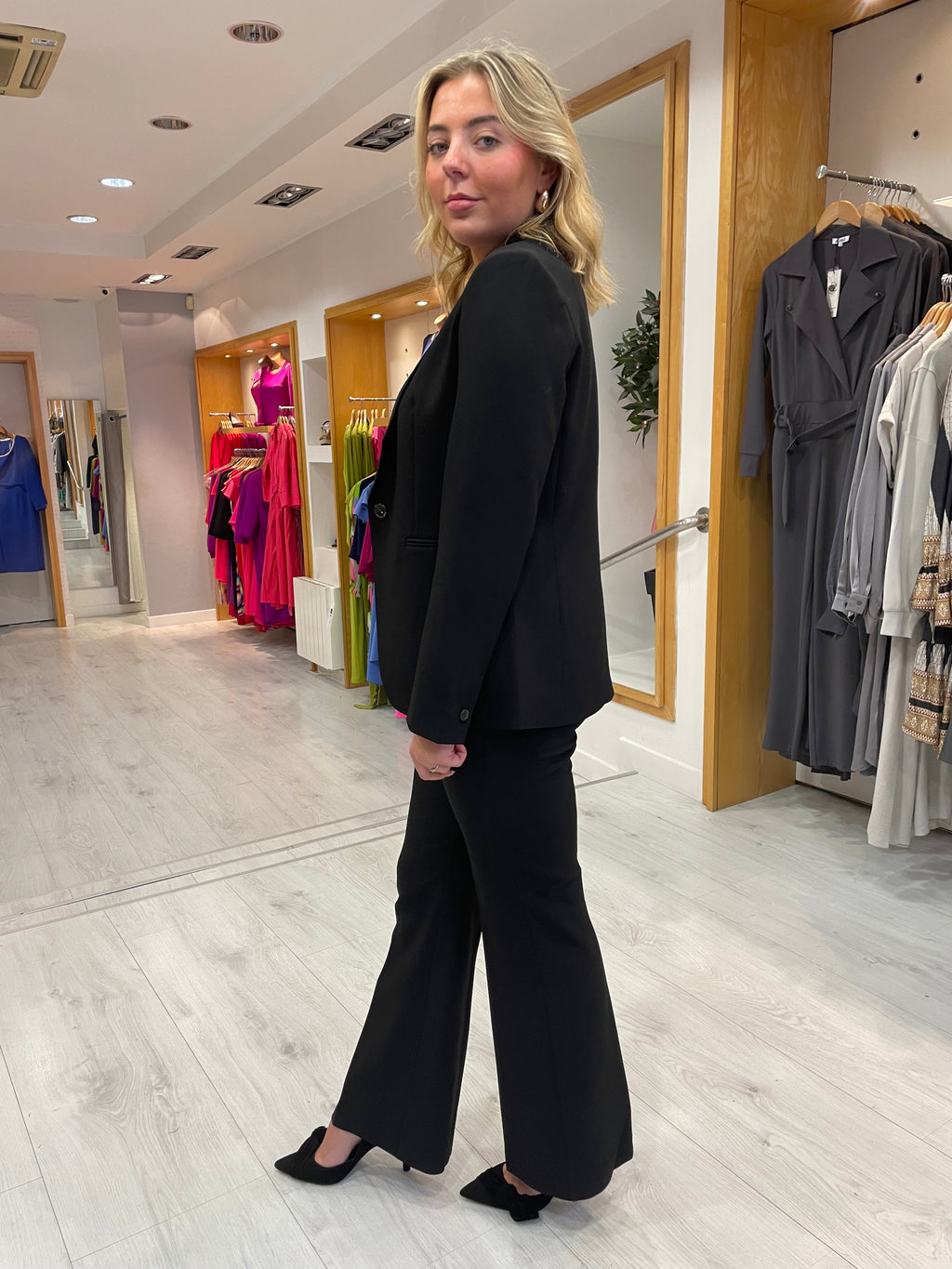 Soaked in Luxury Corinne Black Straight Leg Pants