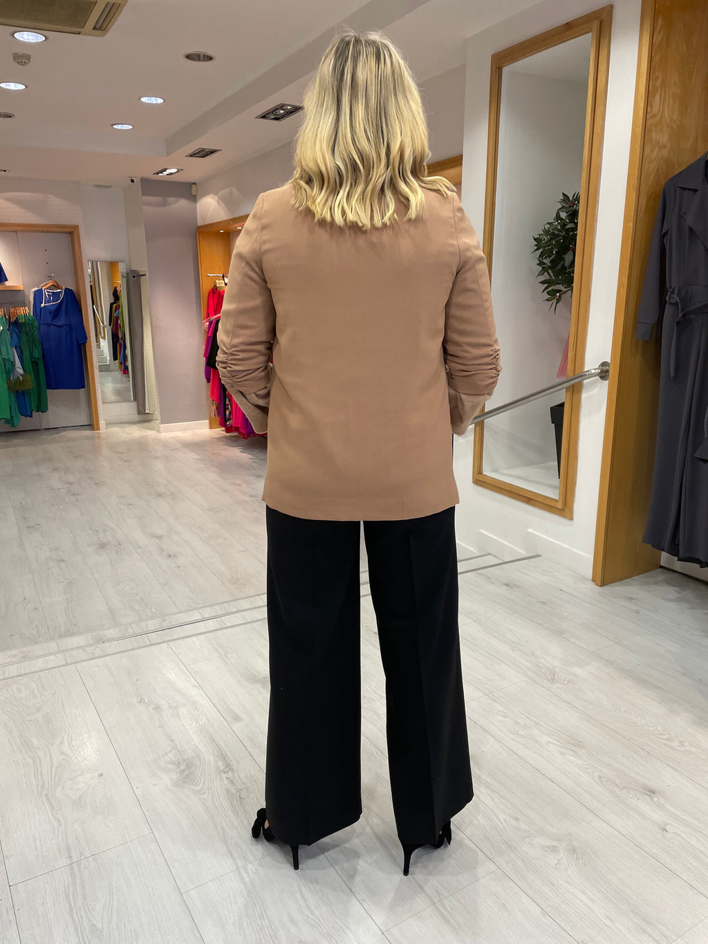 Soaked in Luxury Beige Shirley Blazer