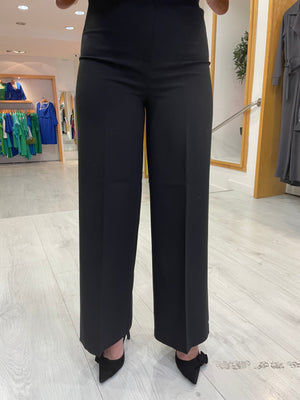 Soaked In Luxury Corinne Black Wide Leg Trousers