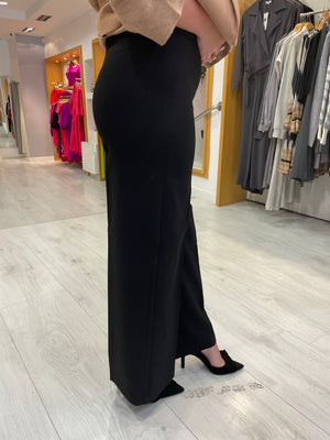 Soaked In Luxury Corinne Black Wide Leg Trousers