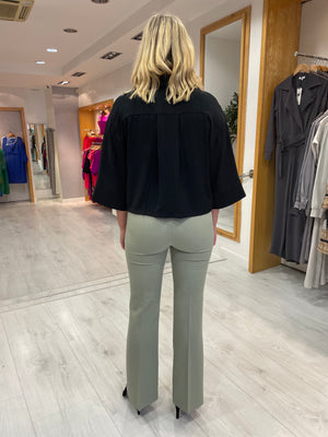 Soaked In Luxury Corinne Sage Green Trouser