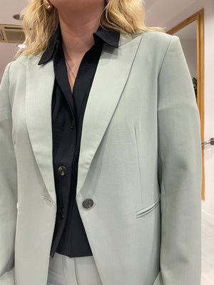 Soaked In Luxury Sage Green Corinne Blazer