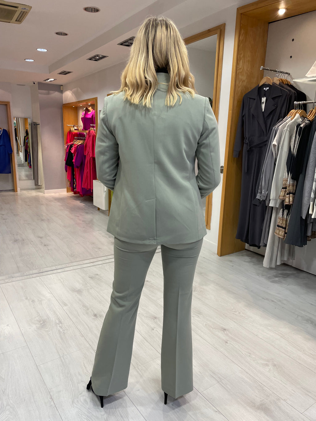 Soaked In Luxury Corinne Sage Green Trouser