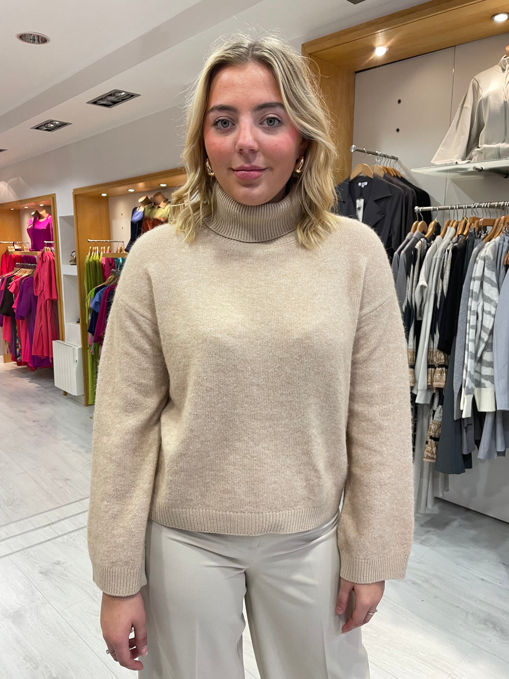 Soaked In  Luxury Sand Alpaca Knit Pullover