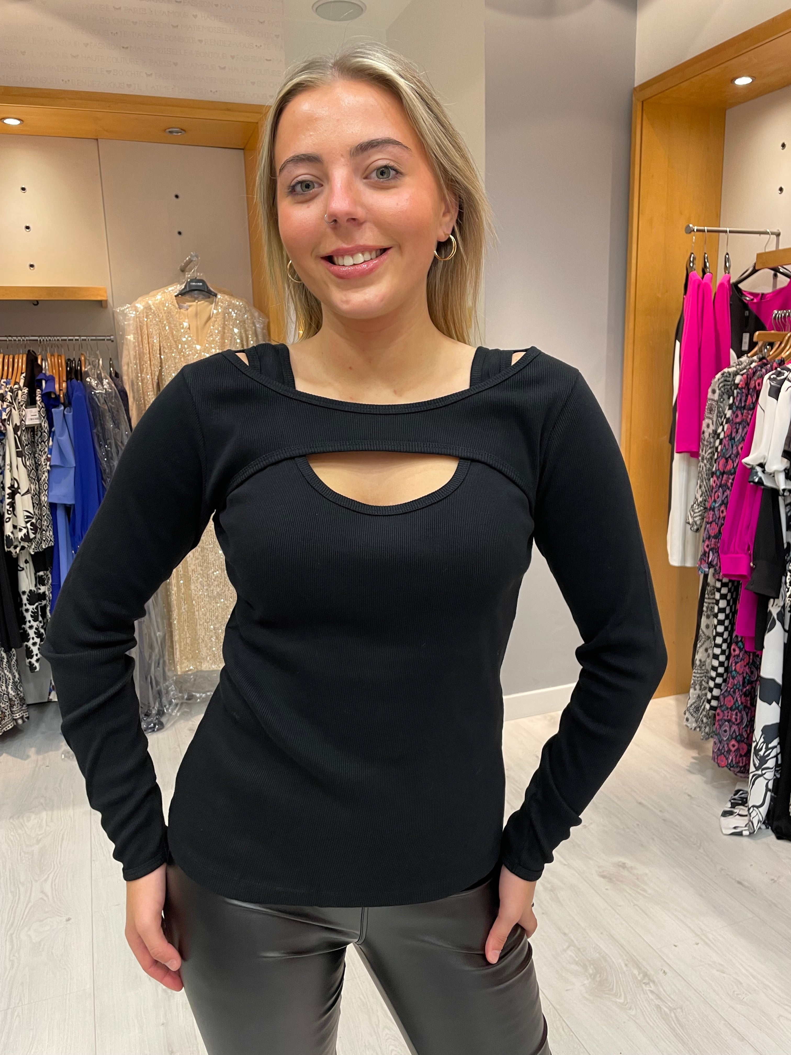 Karen By Simonsen Cut Out Blouse