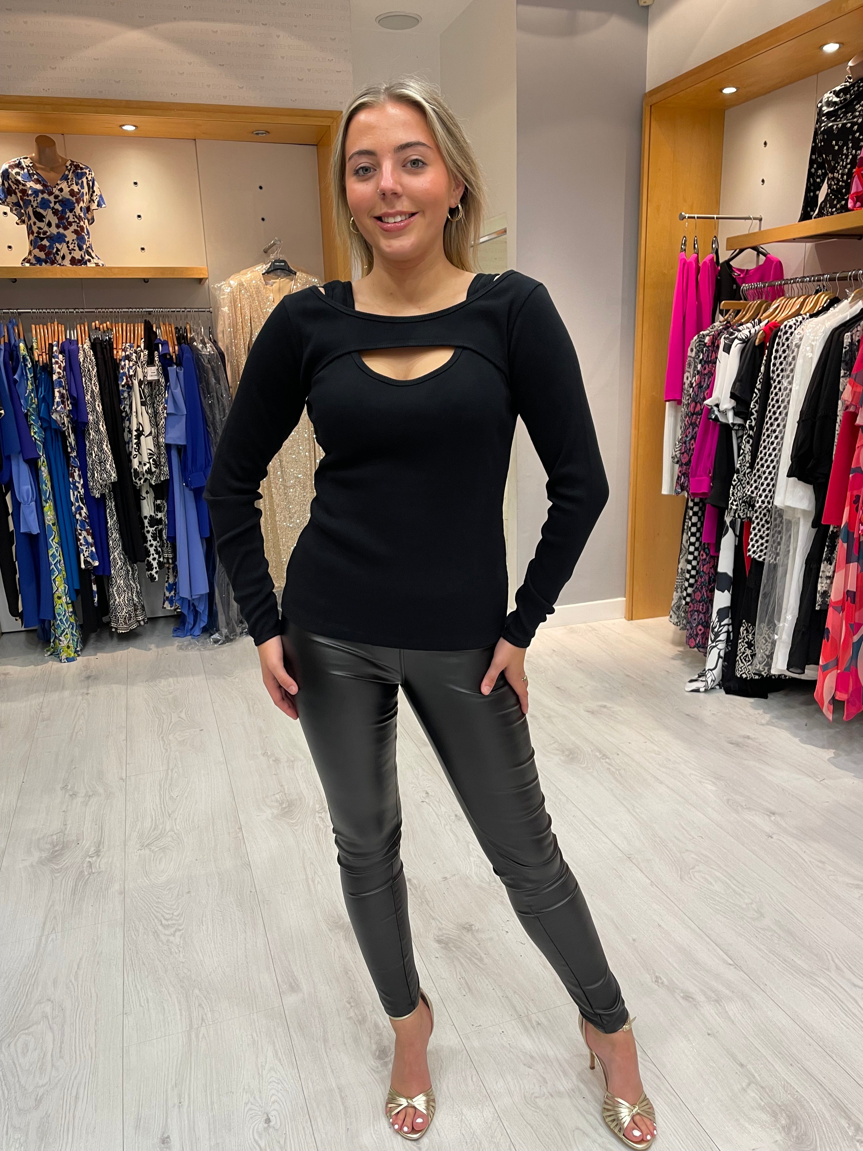Karen By Simonsen Cut Out Blouse
