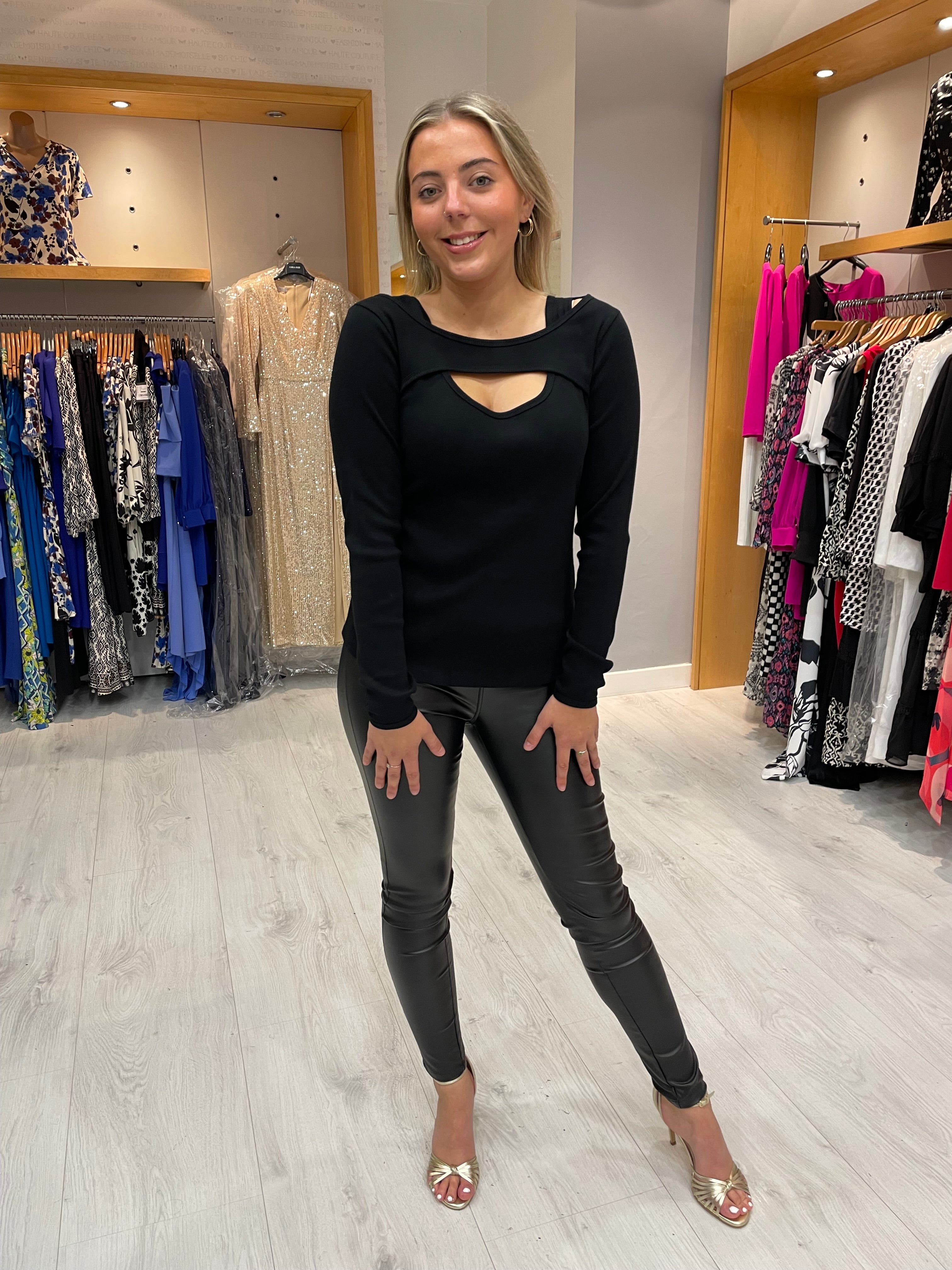 Karen By Simonsen Cut Out Blouse